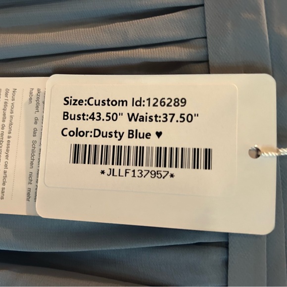 JJ‘s House wedding and special occasions evening dress custom size Dusty Blue - Picture 5 of 8